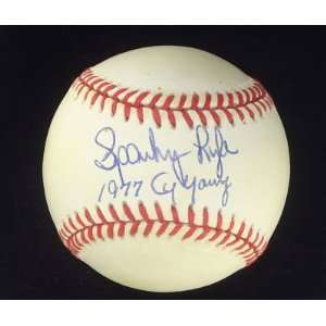  Signed Sparky Lyle Baseball   Official ~ ~psa 