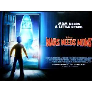  Mars Needs Moms   Disney   Mini Movie Poster   12 x 16 