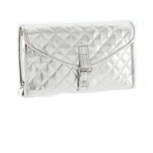  Danielle Rollup Cosmetic Bag in Silver: Beauty