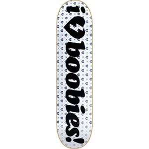  Mystery I Heart Boobies Skateboard Deck   7.75: Sports 