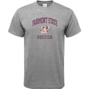 Fairmont State Fighting Falcons Sport Grey Varsity Washed Soccer Arch 