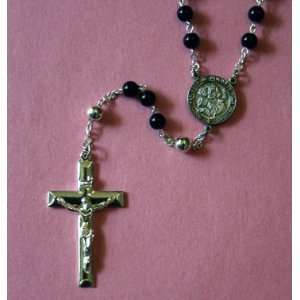  Godfather Black Onyx Rosary 