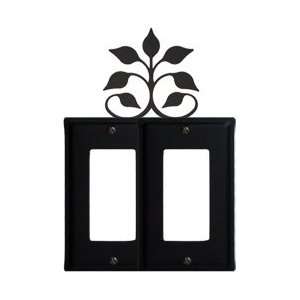  Wrought Iron Leaf Fan Double GFI Cover: Home Improvement