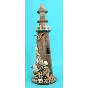 Puzzled Brown Wooden Lighthouse Decor: Home & Kitchen