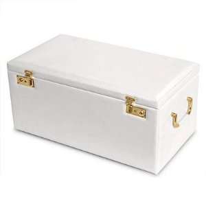 Leather Jewelry Box With Jewelry Roll   LED Light