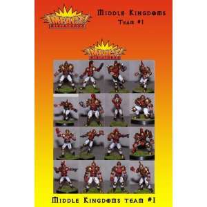   Middle Kingdoms Human Fantasy Football Miniatures Team 1: Toys & Games