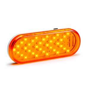   1020 LED 6 Amber Oval Sequential Turn Signal Light: Automotive