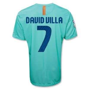  #7 David Villa Barcelona Away 10/11 Jersey (SizeL 