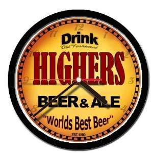  HIGHERS beer and ale cerveza wall clock: Everything Else