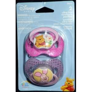  Disney Winnie the Pooh and Piglet Pacifiers 0m+: Baby
