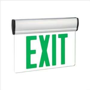  Single Face Green LED Edge Lit Exit Sign: Home Improvement