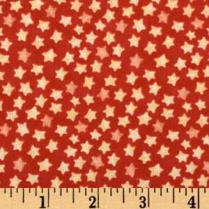   Wide Wind It Up Stars Red Fabric By The Yard: Arts, Crafts & Sewing
