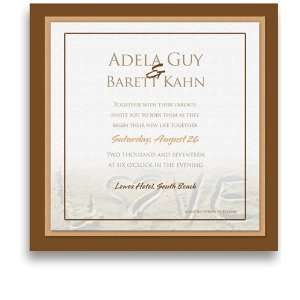    160 Square Wedding Invitations   Loven Sand: Office Products