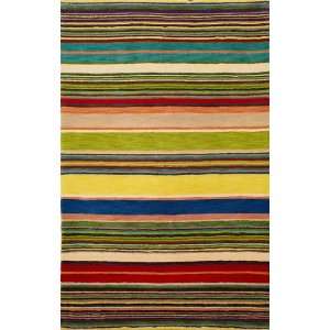  TransOcean Rugs Inca Stripes Red/Multi Rectangle 9.00 x 12 