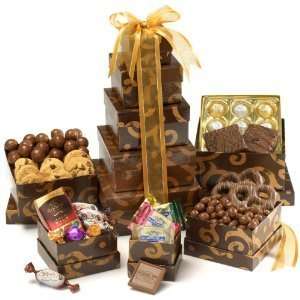 Fathers Day Gift Idea: Gourmet Chocolate Gift Tower:  