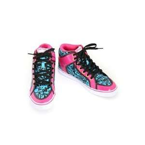   Neon Pink & Black Trim Hi Tops Shoes Womens Size: 11: Toys & Games