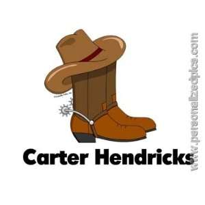  Personalized Name Print   Cowboy or Cowgirl Boots 