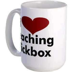  I Heart Teaching Kickbox Hobbies Large Mug by CafePress 
