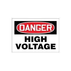  DANGER HIGH VOLTAGE 14 x 20 Aluminum Sign: Home 