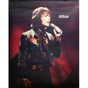    CLIFF RICHARDS Singing COLOR POSTER (1185) 