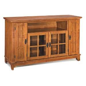    Arts and Crafts Cottage Oak Entertainment Credenza
