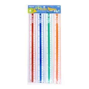  Plastic Ruler (4/Pack)   12 inch (30cm): Office Products