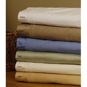 Egyptian Cotton 1200 Thread Count Solid Sheet Set   Cal King / White 