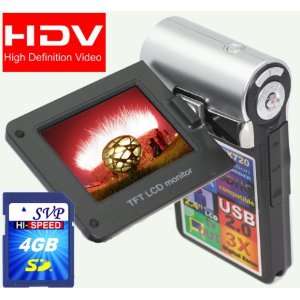  SVP T400 Silver 1280x720p True HD Camcorder with 2.4 LCD 