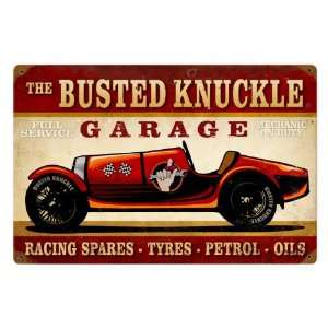  Vintage Race Car Automotive Vintage Metal Sign: Home 