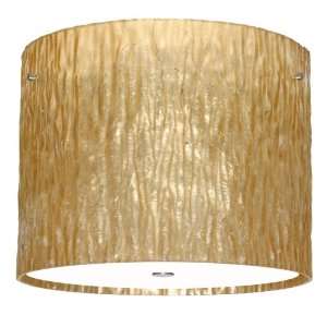   Shade 12 / Stone Gold Foil, Finish Satin Nickel