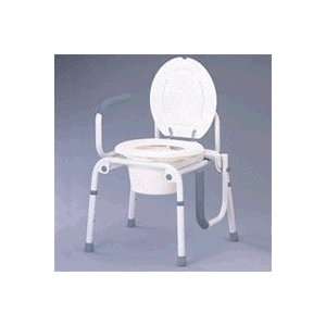  Nova Drop Arm Commode   White   A13135 01 Health 