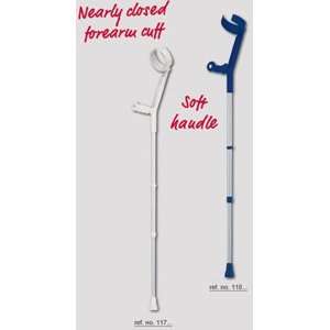  Safe In Soft (Anatomic) Crutches, Gray   1 Pair Health 