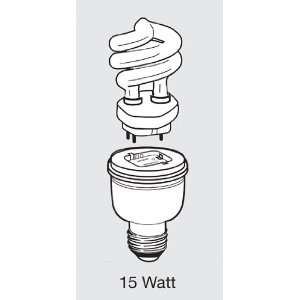 TCP 16015LSP 15W Two Piece Springlamp Compact Fluorescent 