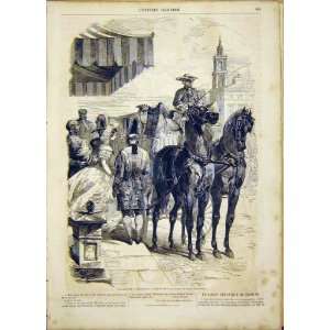  London Season Ball Horse Carriage Lady Print 1865: Home 