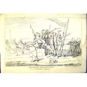  1782 Political Cartoon BritaniaS Assassination War