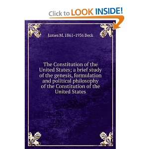  The Constitution of the United States; a brief study of 