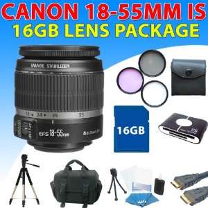 Canon 18 55mm 1855mm F/3.5 5.6 Ef s Is Lens Kit for Canon 