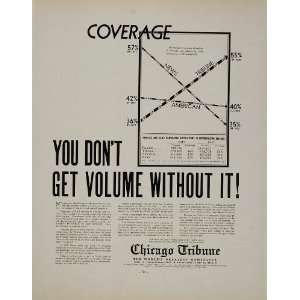 1932 Ad Chicago Tribune Newspaper Advertising Sales   Original Print 