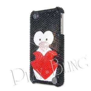  Penguin In Love Swarovski Crystal iPhone 4 and 4S Case 