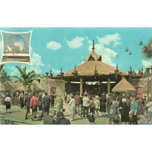 Vintage New York Worlds Fair 1964 1965 Post Card: CARIBBEAN PAVILION 