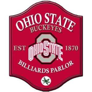  Ohio State Buckeyes Wooden Pub Style Bar Wall Sign: Sports 