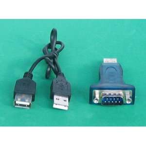  USB 2.0 to DB9 RS 232 Adaptor Converter with USB Cable 