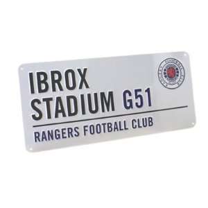 Rangers F.C. Street Sign   Ibrox Stadium Sports 