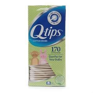  Q tips Cotton Swabs, Baby Pack, 170 ea Beauty