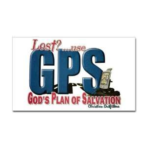  Sticker (Rectangle) Lost Use GPS Gods Plan of Salvation 