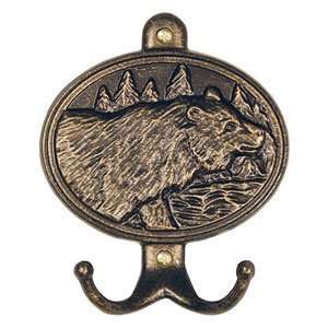 Bear Hook Plaques in French Bronze: Home & Kitchen