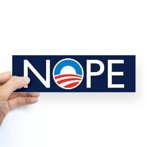  Anti Obama Sticker NOPE Anti obama Bumper Sticker by 