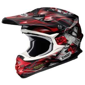  Shoei VFX W TC 1 Red Grant Motocross Helmet   Size : Large 