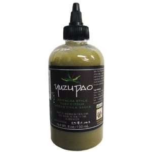 Yuzu Pao Sriracha Style Yuzu Citrus Green Chile Sauce 8 Oz.:  