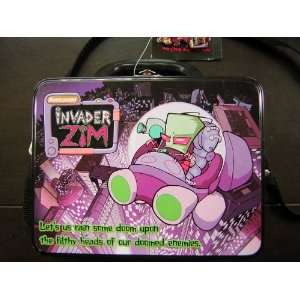  Nickelodeons Invader Zim + Gir Metal Lunch Box 2001 